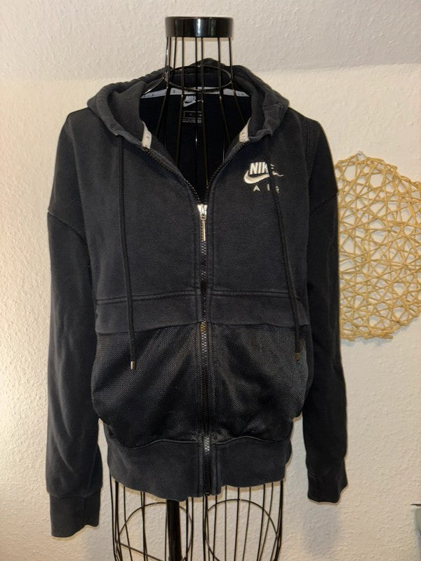 Nike Air Damen Hoodie Jacke S Schwarz – Kapuzenjacke mit Mesh-Taschen 2