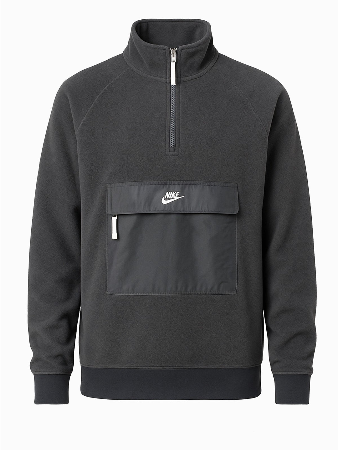 Nike Herren Fleece Half Zip Pullover Größe L Schwarz Top Zustand0