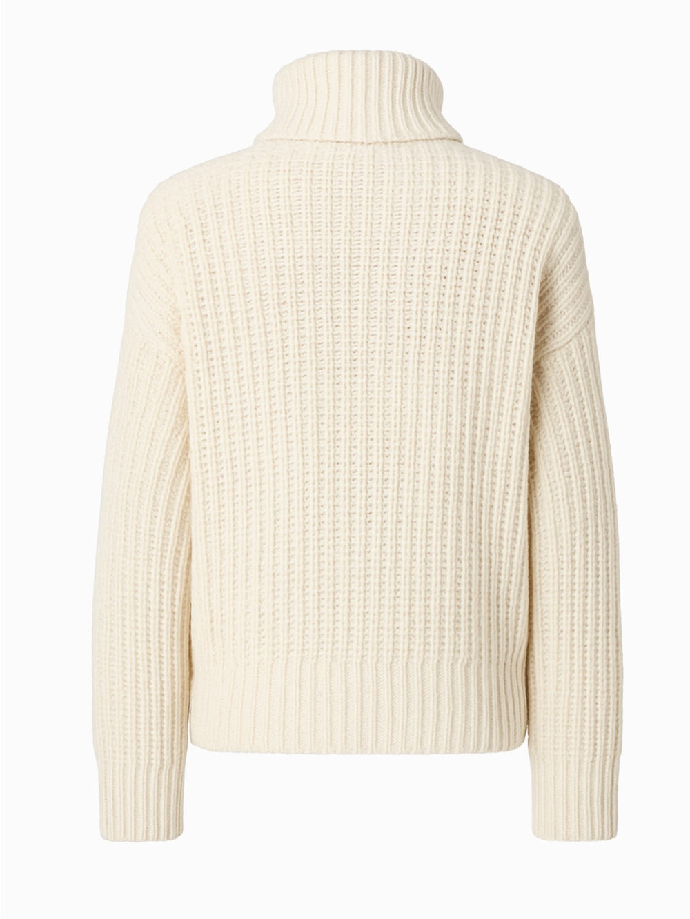 Shein Strickpullover Weiß L | Grobstrick Rollkragen | Damen1