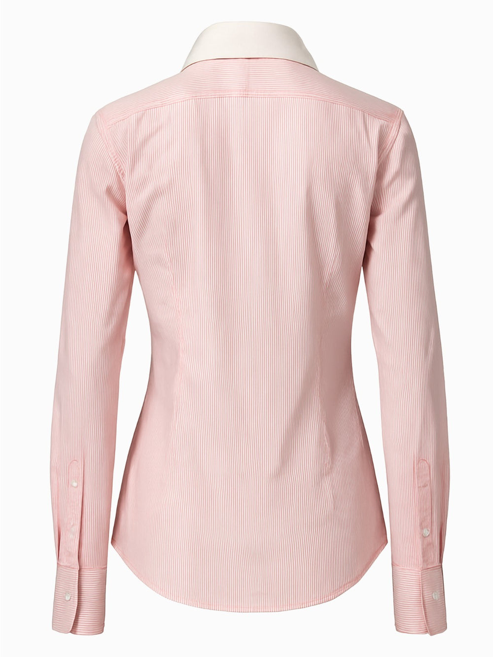 Marc O'Polo Damen Hemd L 40 Weiß Rot Gestreift Langarm Business1