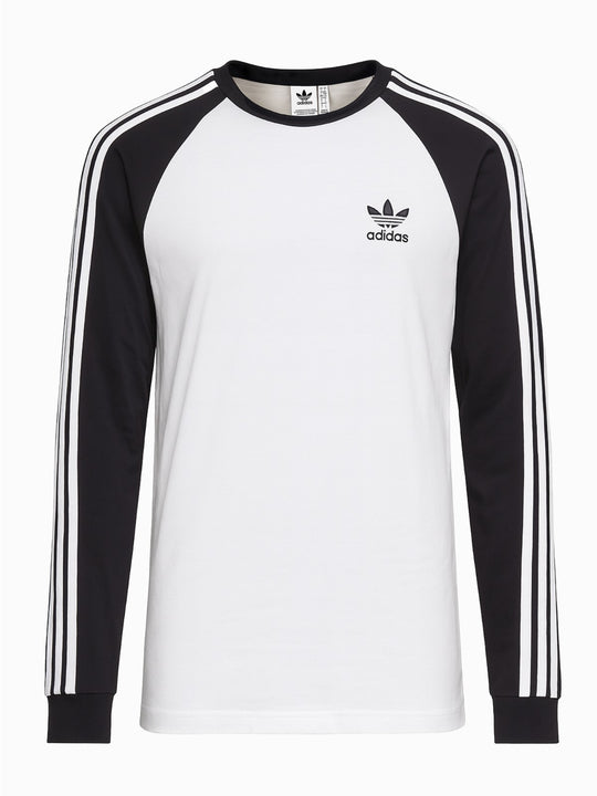 Adidas Originals Longsleeve L  Weiß Schwarz  3 Streifen Raglan Shirt Sehr gut0
