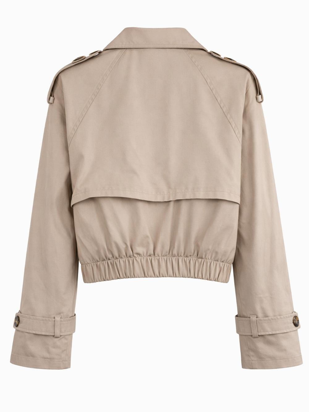 Bershka Cropped Trenchjacke Damen Beige Gr. S (36) – Sehr guter Zustand1