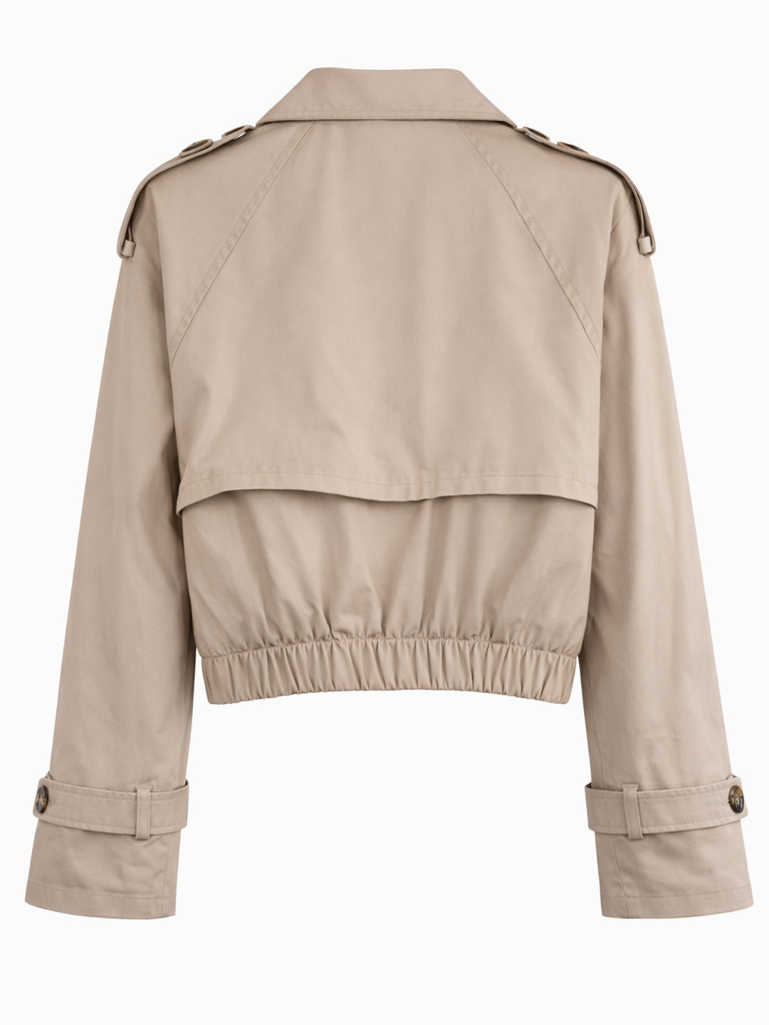 Bershka Cropped Trenchjacke Damen Beige Gr. S (36) – Sehr guter Zustand1