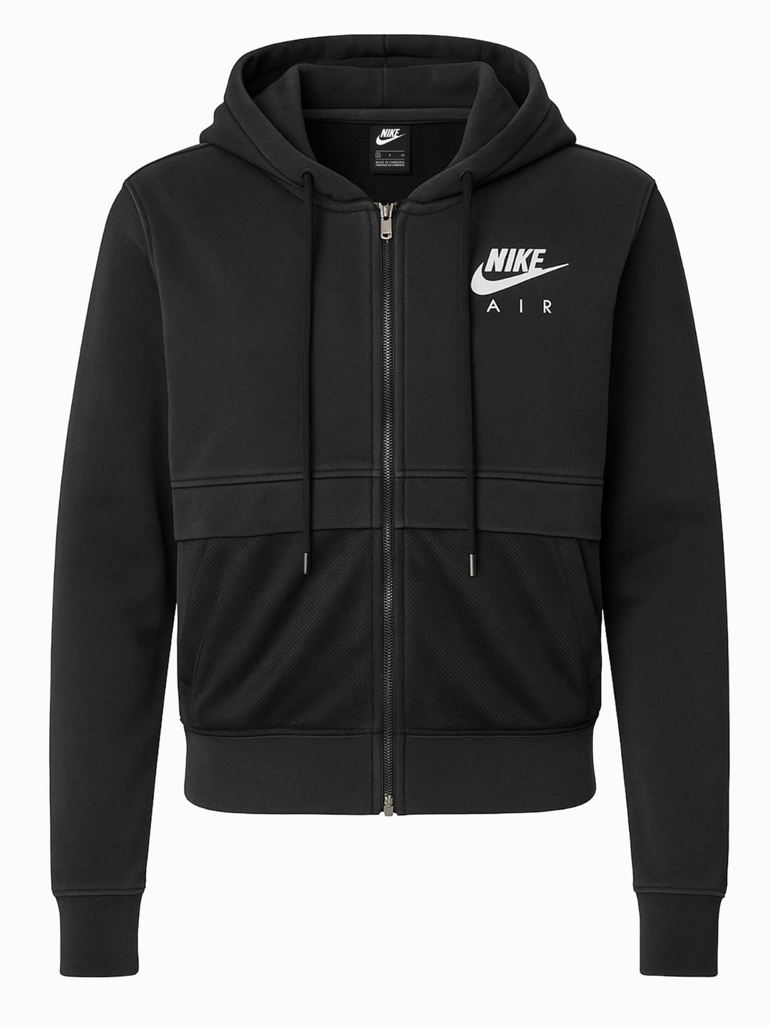Nike Air Damen Hoodie Jacke S Schwarz – Kapuzenjacke mit Mesh-Taschen 0