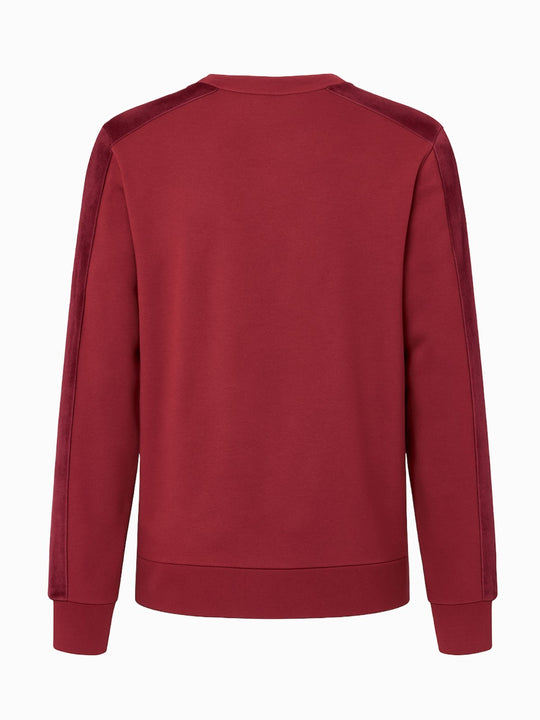 Puma Sweatshirt L Herren Burgunderrot Velours Schultern sehr gut1