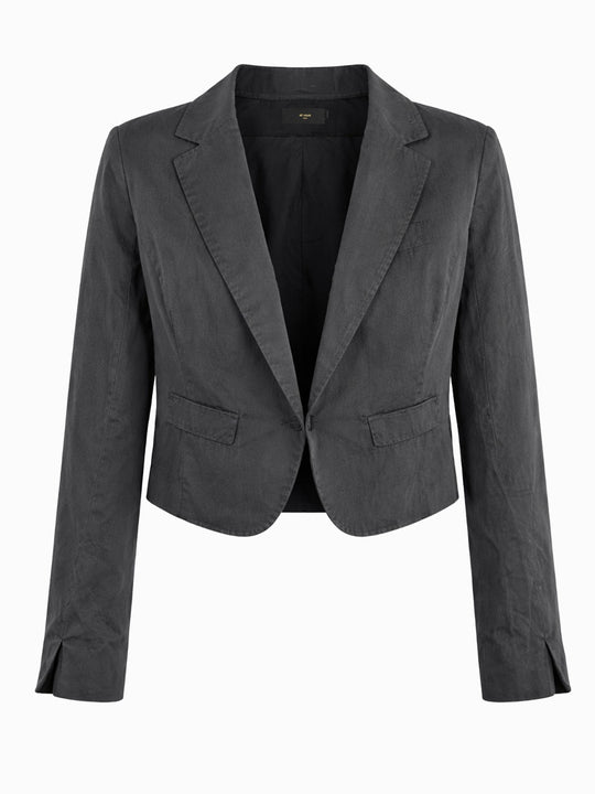 Et Vous Paris Cropped Blazer Damen Schwarz/Grau Gr. S (36) – Sehr guter Zustand0
