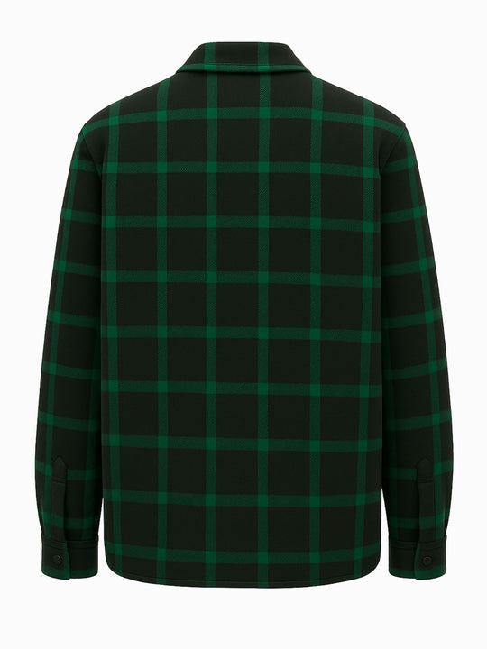 Zara Overshirt in Grün-Schwarz Kariert  Herren Flanelljacke in Größe XL1