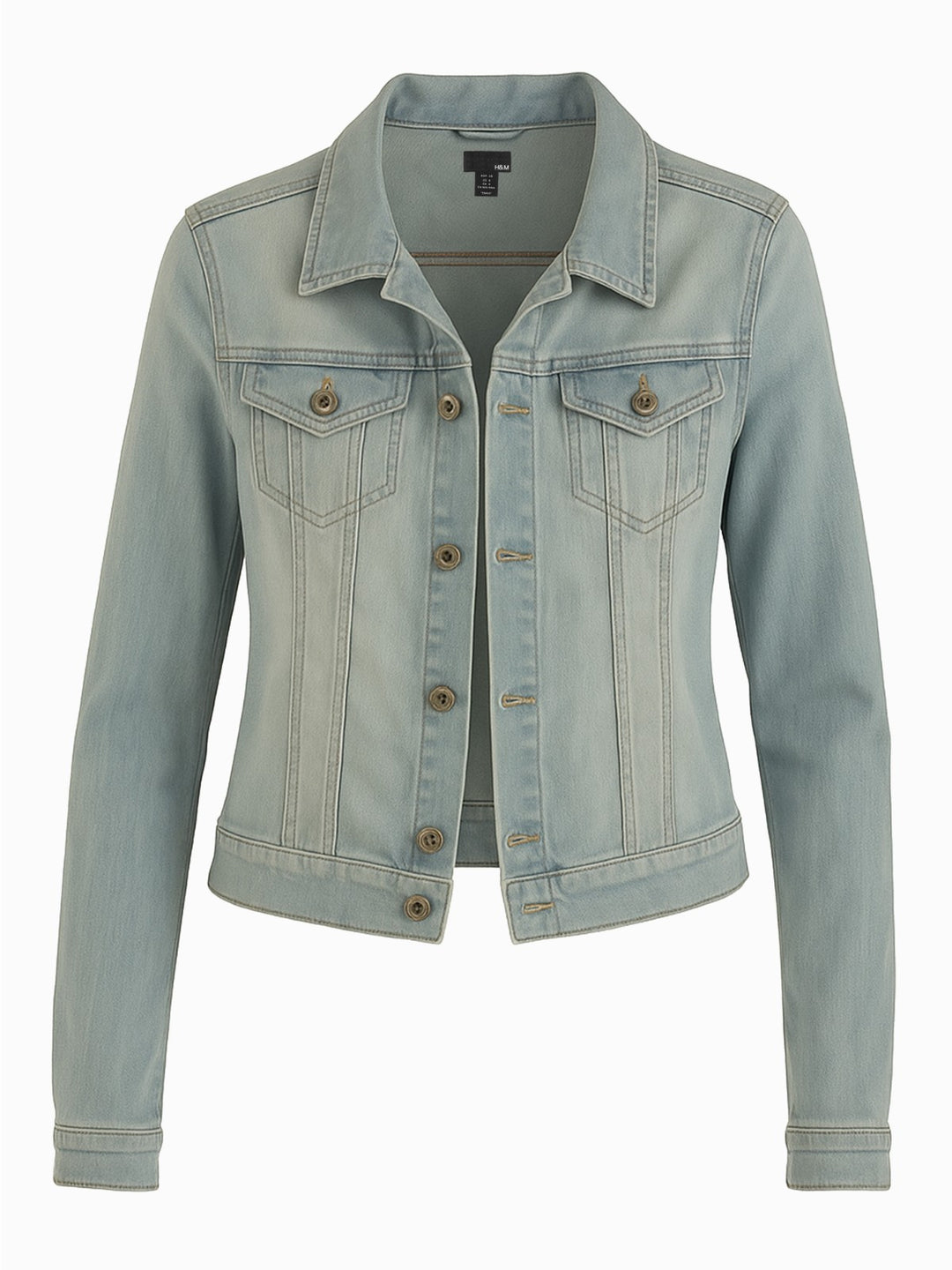 H&M Damen Jeansjacke Hellblau Größe S 36 Sehr guter Zustand Denim Jacke0