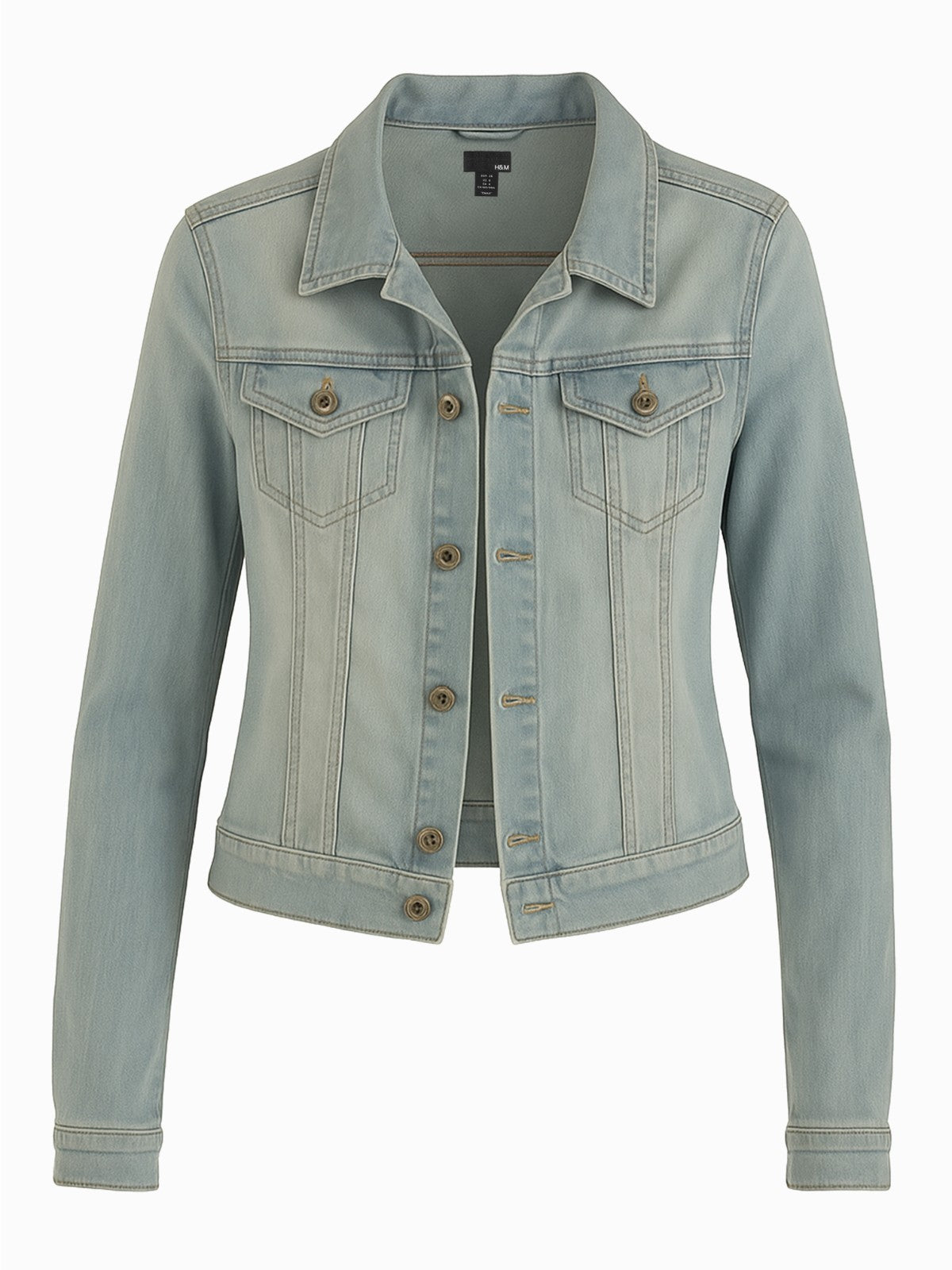 H&M Damen Jeansjacke Hellblau Größe S 36 Sehr guter Zustand Denim Jacke0