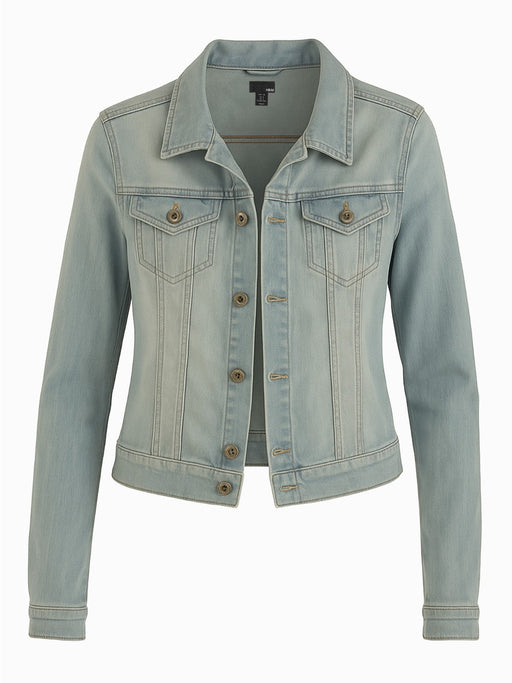 H&M Damen Jeansjacke Hellblau Größe S 36 Sehr guter Zustand Denim Jacke0