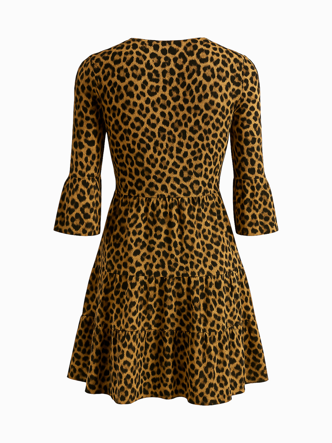 NA-KD Kleid mit Leopardenmuster – XS