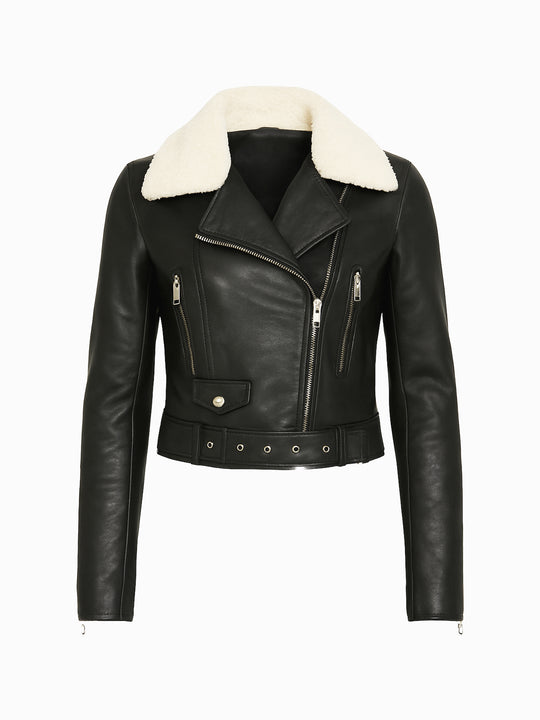 ZARA Damen Kunstlederjacke Größe M