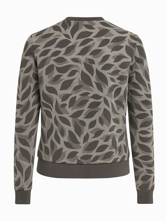 adidas Damen Sweatshirt Grau Logo Print Camouflage Muster