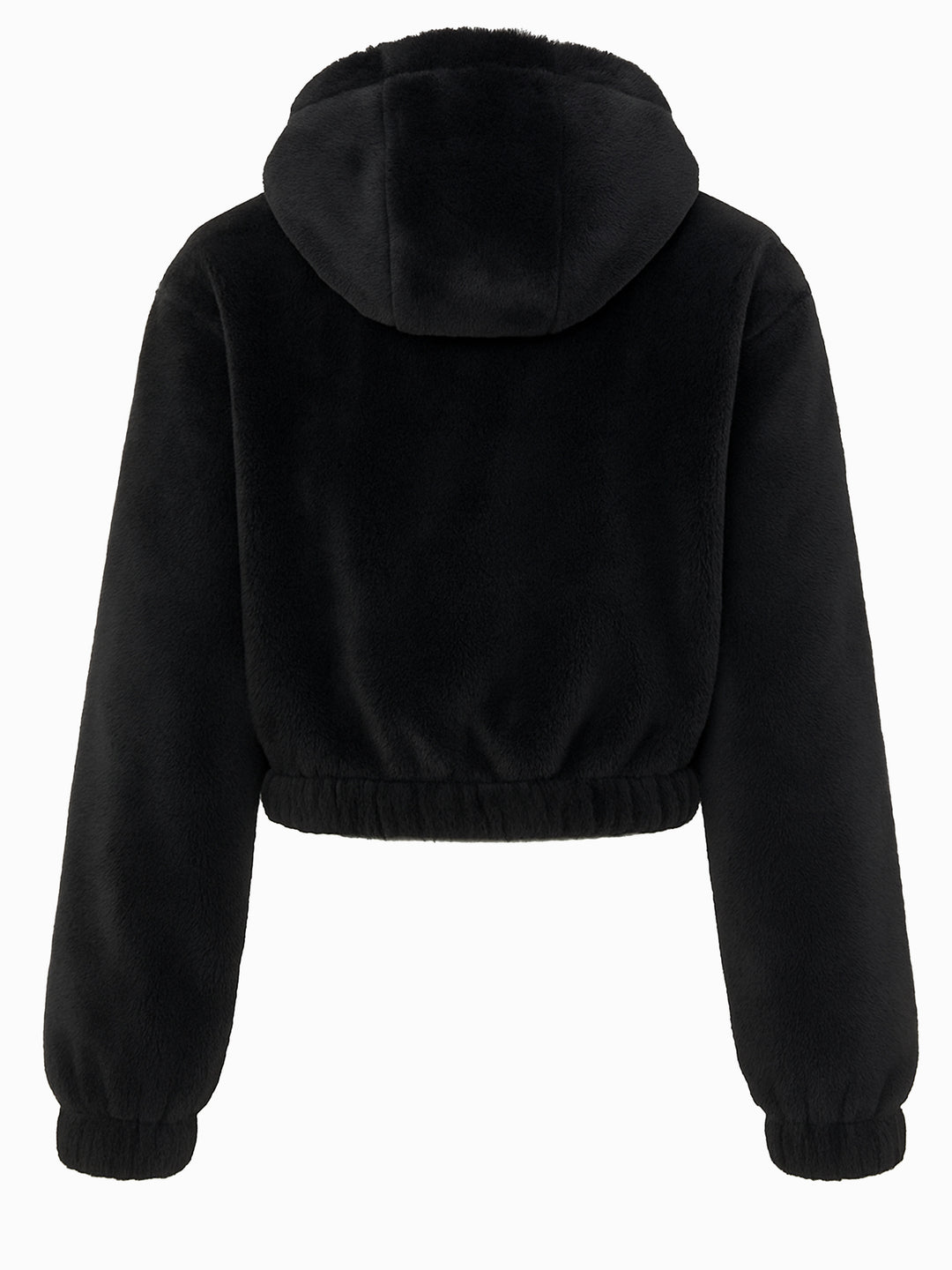 Bershka Teddyjacke Schwarz L Damen Hoodie Fleecejacke Kapuze Kurz