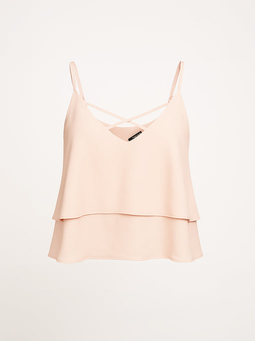 Colloseum Rosé Top – Doppellagig & luftig, Größe S 36