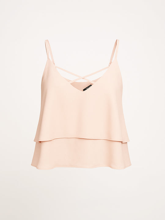 Colloseum Rosé Top – Doppellagig & luftig, Größe S 36