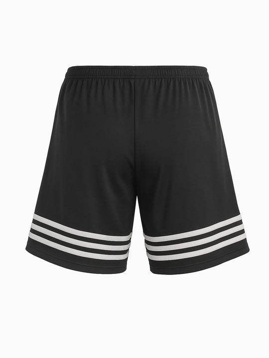 Adidas Herren Shorts M Schwarz Climalite Sporthose 3-Streifen Trainingsshorts