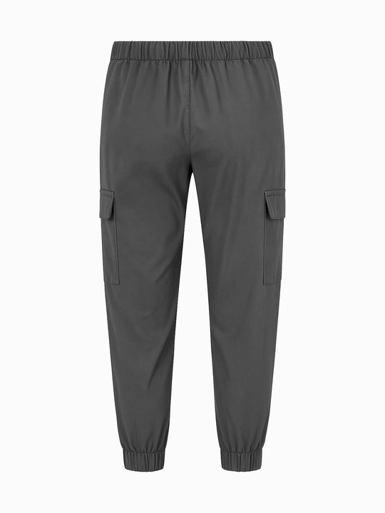 Zara Damen Cargo Hose XS 34 Schwarz Jogger Stil Seitentaschen