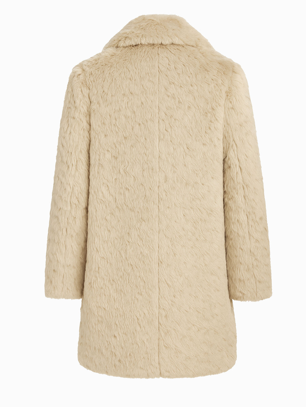 Mango Kunstfellmantel Beige Größe S Teddyfell