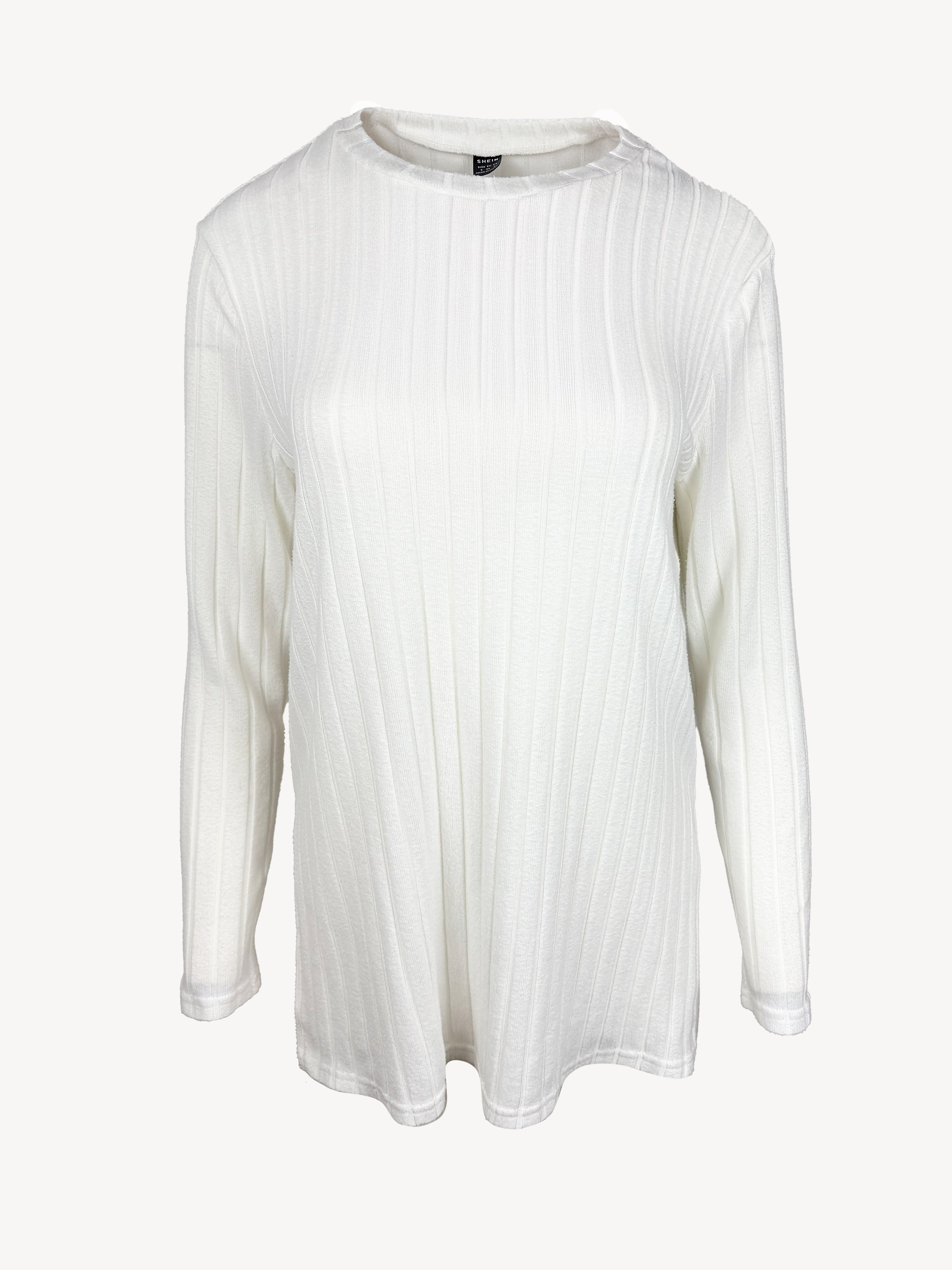weißer Pullover

Damenpullover

Rippstrick

Basic Shirt

Langarmshirt Damen