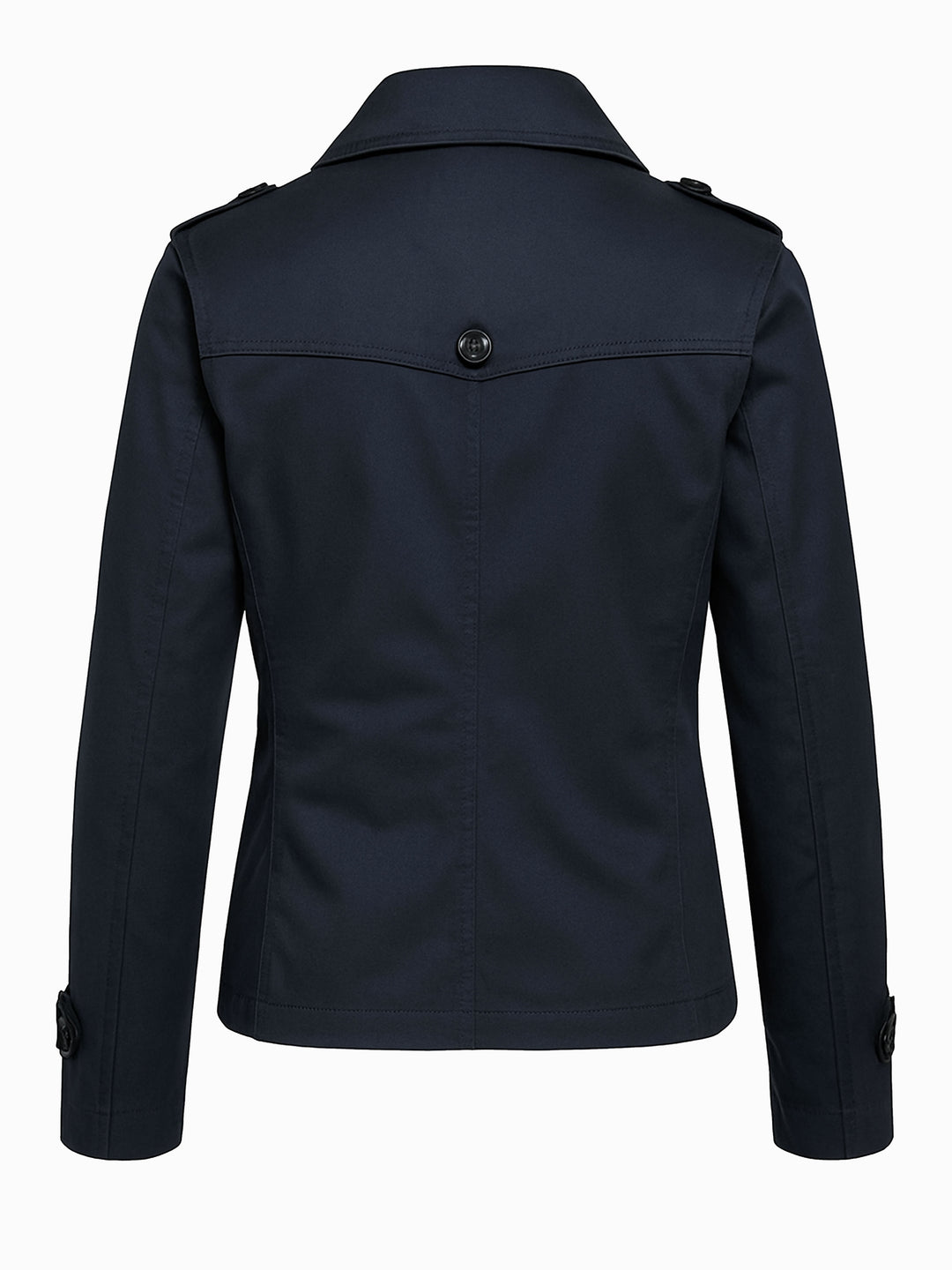 H&M Herren Jacke Blau M Kurzjacke im Trenchcoat-Stil Doppelreihig