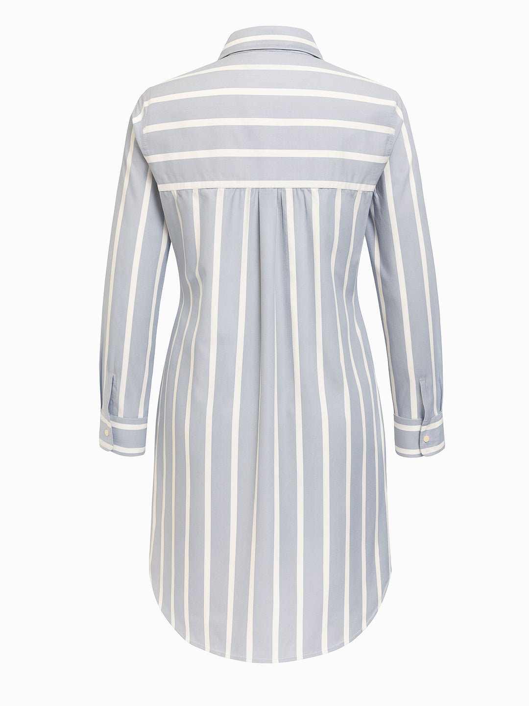 Mango Hemdblusenkleid S / 36 Blau Weiß Gestreift Langarm
