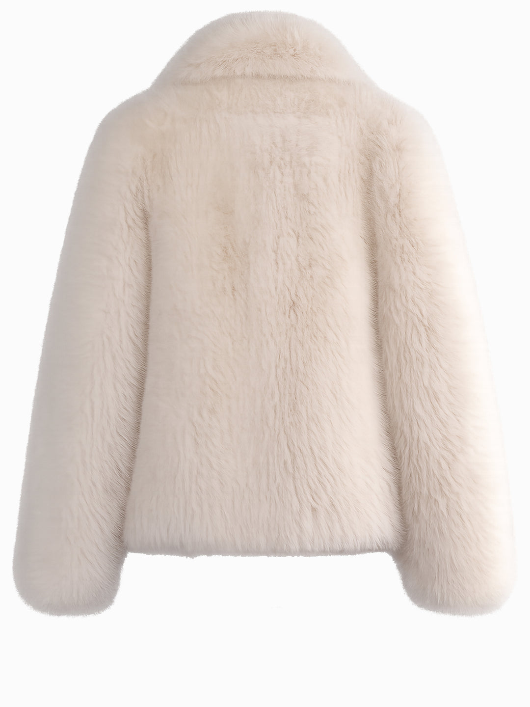 ZARA Kunstfelljacke Weiß Gr. M (38) – Neu mit Etikett – Teddy Fake Fur Mantel